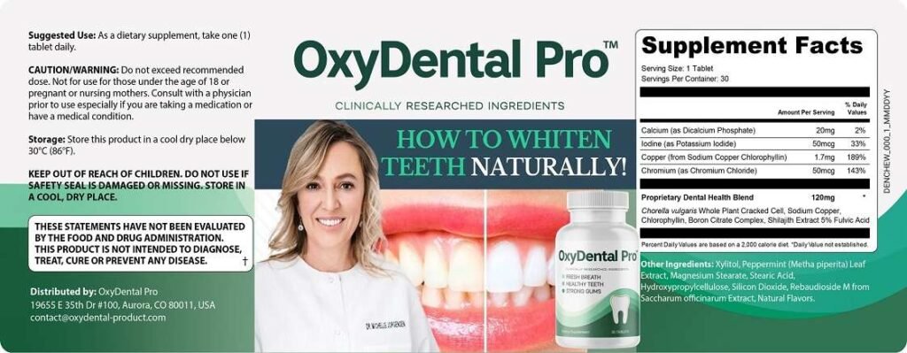OxyDental Pro Ingredients